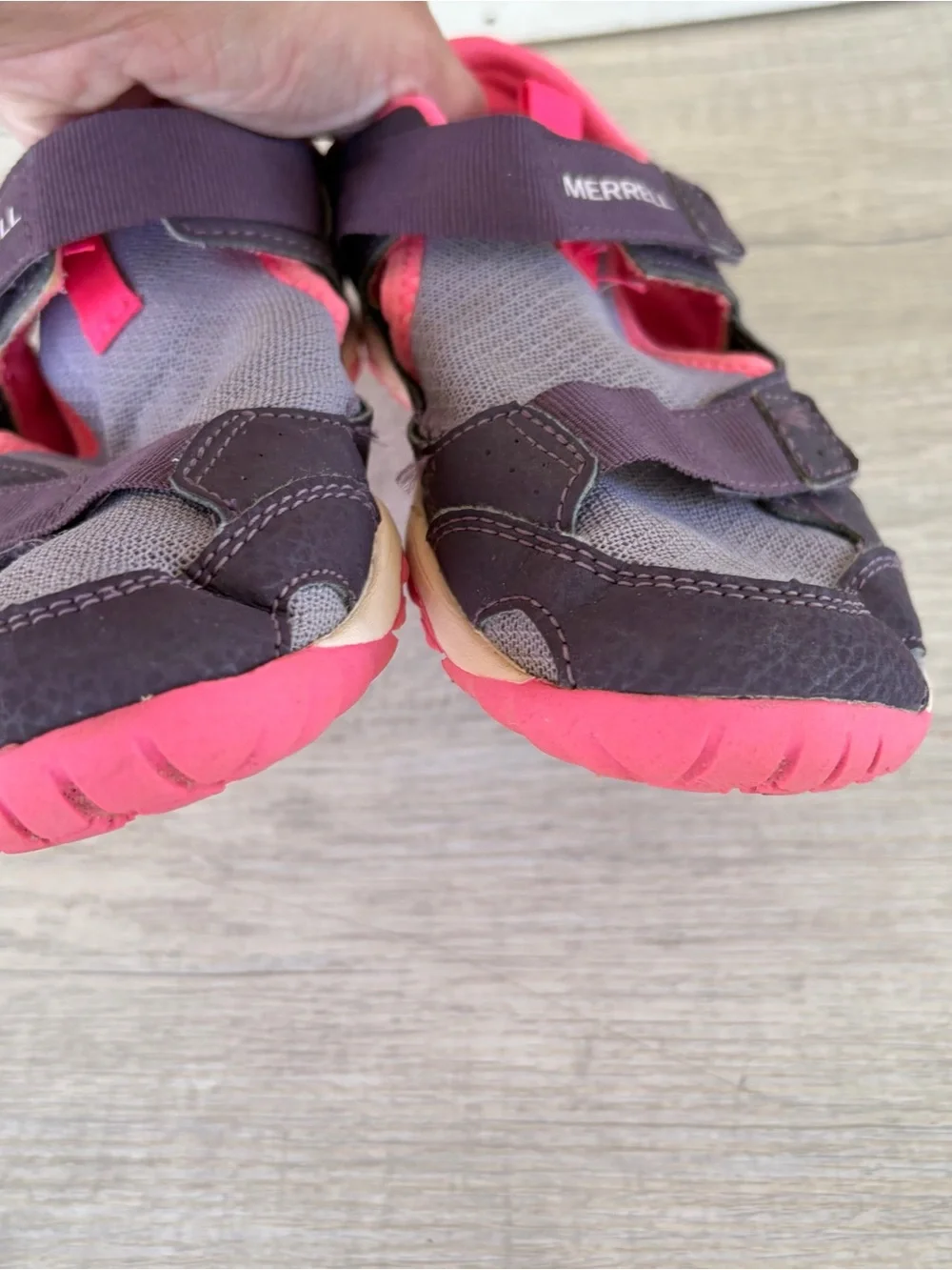 Merrell Kids Hydro Quest Sandals Pink Purple Girls Youth 1 Summer Water Shoes